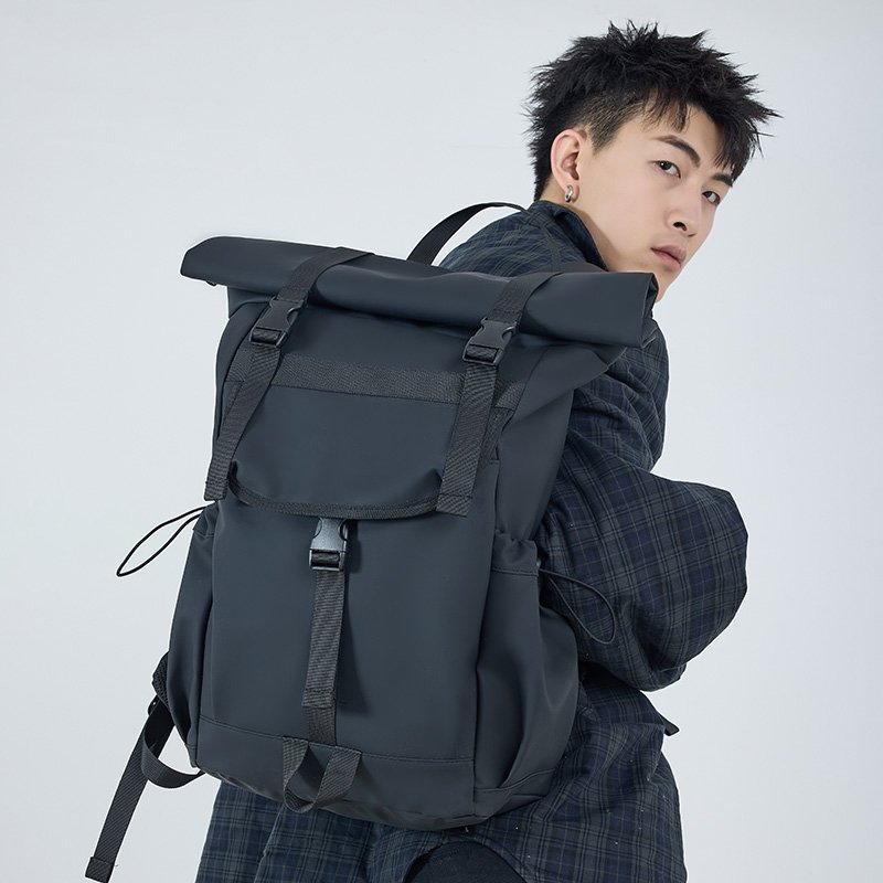 Low MOQ Custom Large Capacity Extensions Rolltop student Computer school bag Outdoor Waterproof Business Travel Laptop Backpack