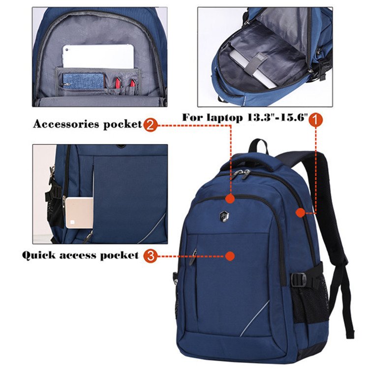 Aoking Men Laptop Backpack 24L Rucksack Travel Bag Travel waterproof Backpack Male Notebook Computer Bag