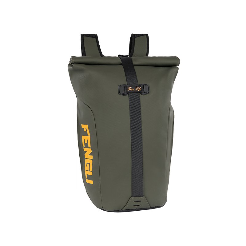 New High capacity Computer compartment custom logo minimalist high quality roll top rolling backpack