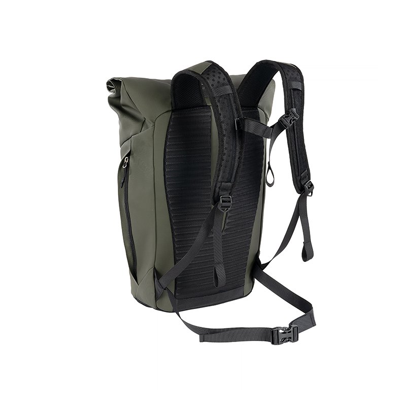 New High capacity Computer compartment custom logo minimalist high quality roll top rolling backpack
