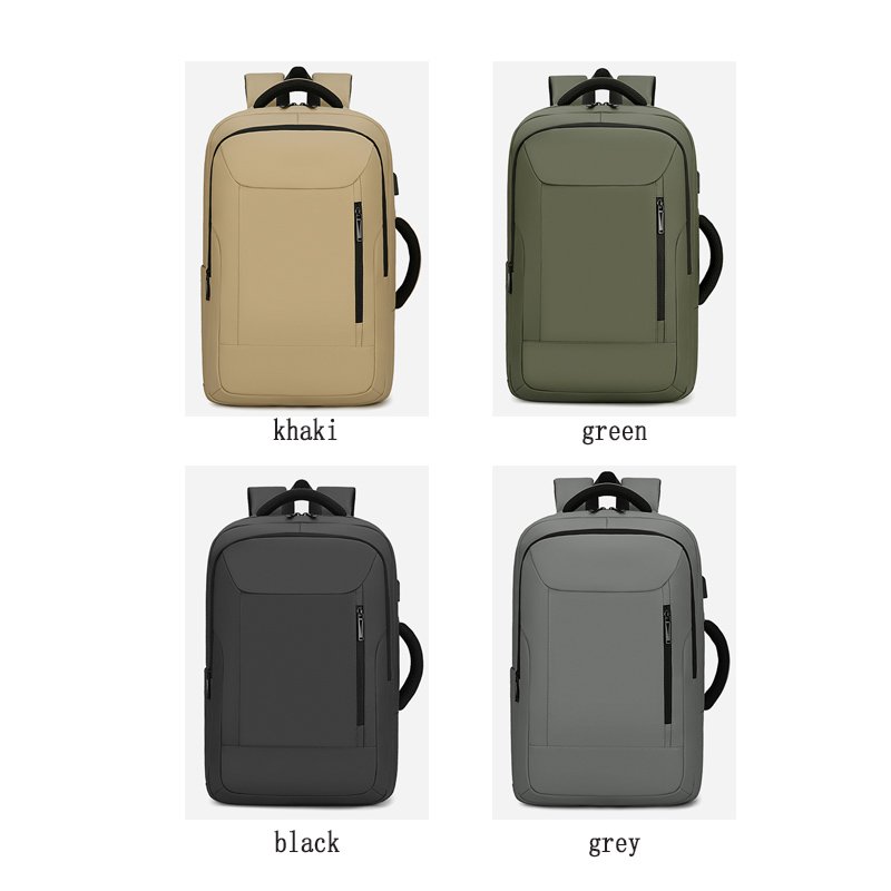 Business Large Capacity waterproof school backpack leisure sport anti-theft laptop leather backpack with USB