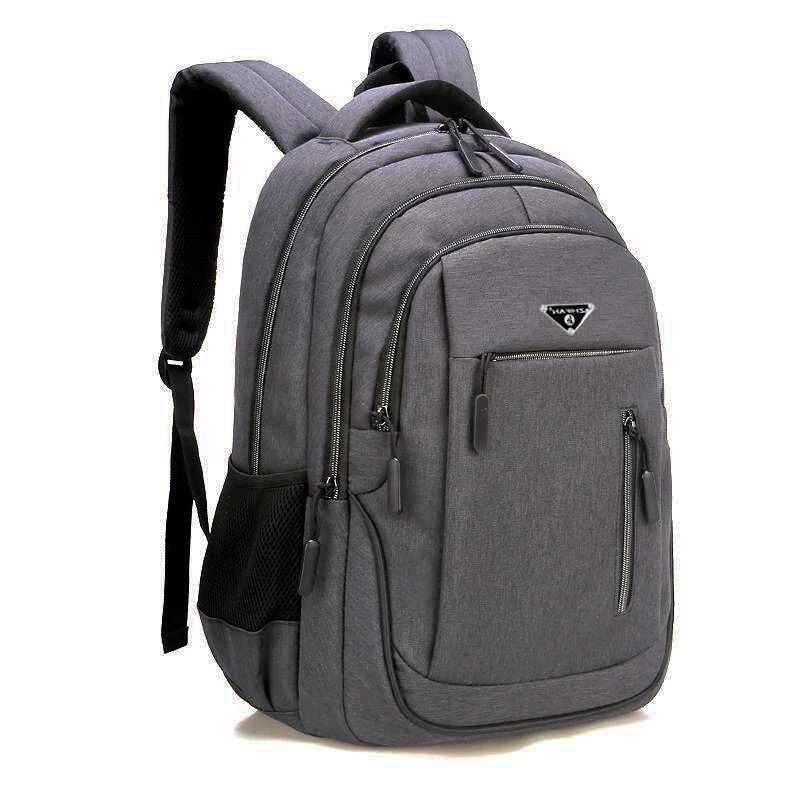 Large Capacity Backpack Men Laptop Backpacks 15.6 Oxford Black Solid High School Bags Teen College Boy Gril Student Backpack