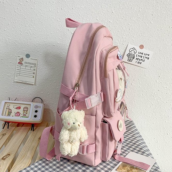 2024 Cute Women Large Capacity Backpacks Waterproof Nylon Female School Bags College Lady Laptop Backpack Girl Travel Schoolbag