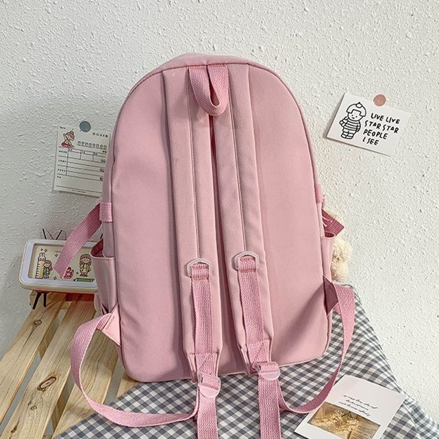 2024 Cute Women Large Capacity Backpacks Waterproof Nylon Female School Bags College Lady Laptop Backpack Girl Travel Schoolbag