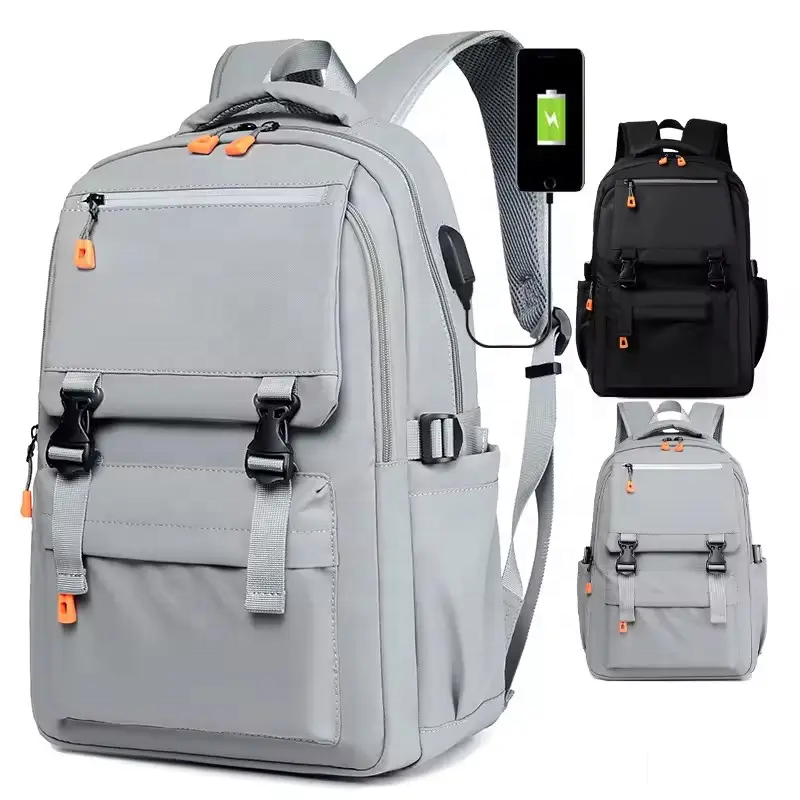 15.6inch usb waterproof notebook wholesale mens polyester laptop bag travel custom school laptop backpack