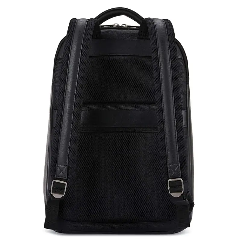 Custom Unisex Waterproof Luxury High End Multi-functional Outdoor Waterproof Backpack Black PU Leather Laptop Backpack