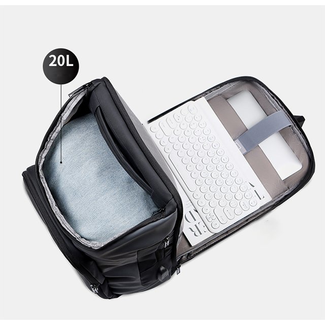 BSCI custom logo High Quality Polyester anti-theft backpack office computer Business bag laptop backpackp With USB Charger Port
