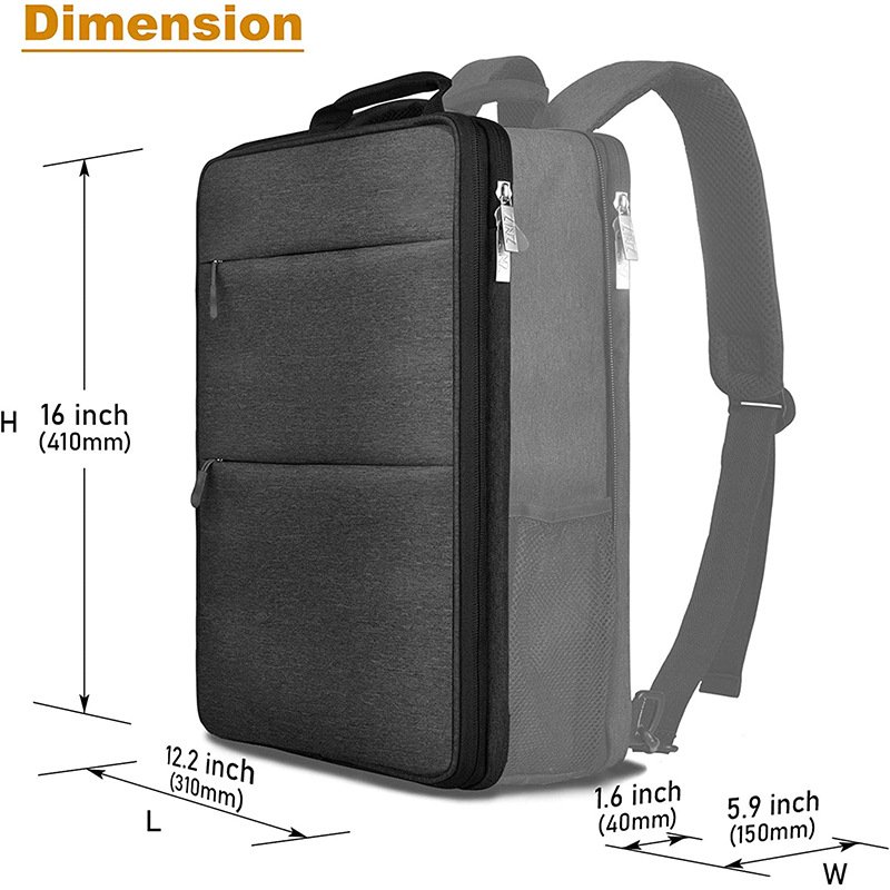 Slim expandable Laptop Backpack 15 15.6 16-inch Notebooks Bag sleeve with USB port
