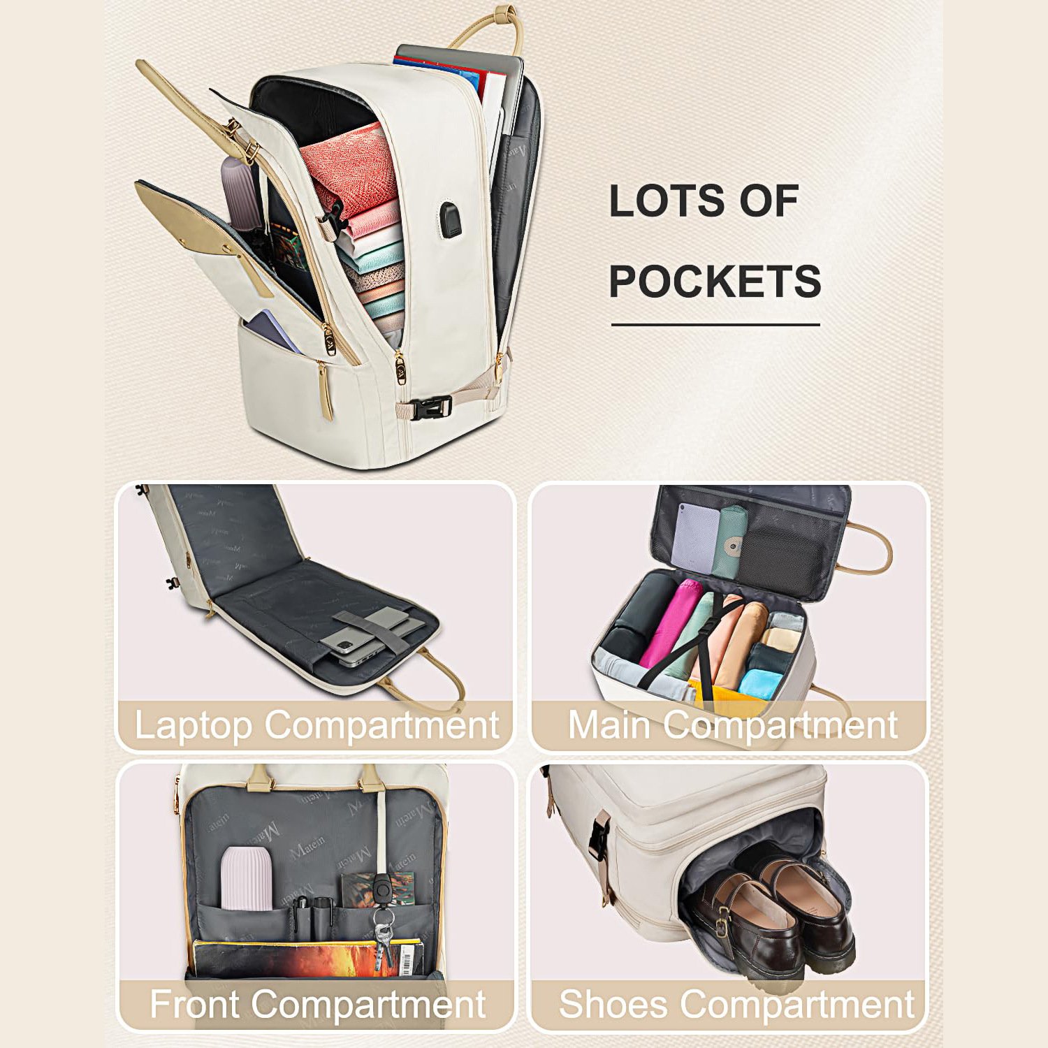 Custom Waterproof Travel Casual Daypack For Women Men Weekender Hiking Laptop Notebook Business Work School Student Backpack Bag