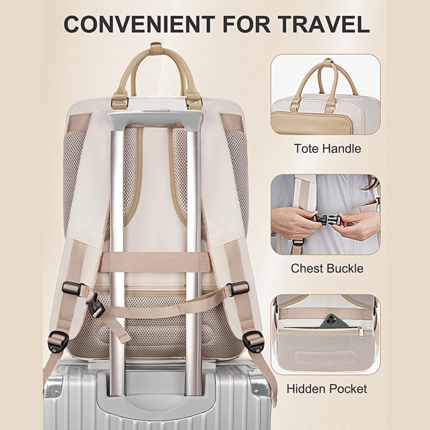 Custom Waterproof Travel Casual Daypack For Women Men Weekender Hiking Laptop Notebook Business Work School Student Backpack Bag
