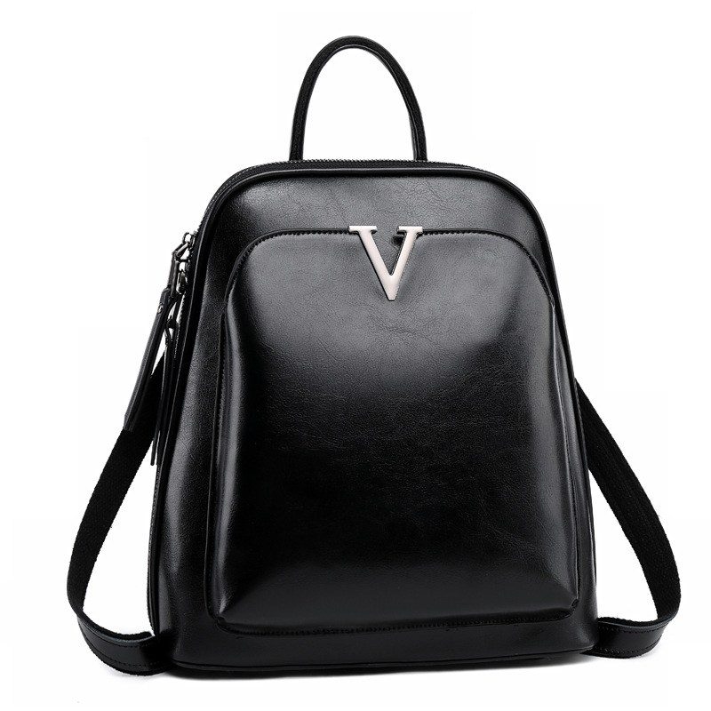 Vintage Genuine Leather Laptop Backpack for Men Women