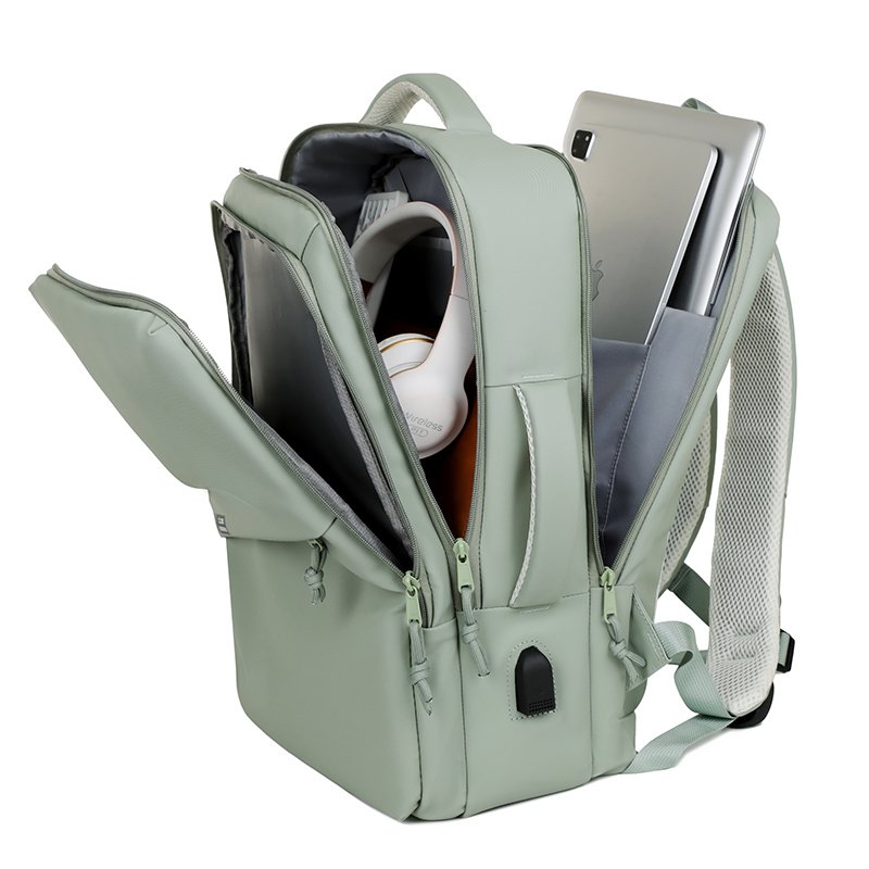 New fashionable unisex custom logo school bag contracted laptop backpack with USB charging travel waterproof business backpacks