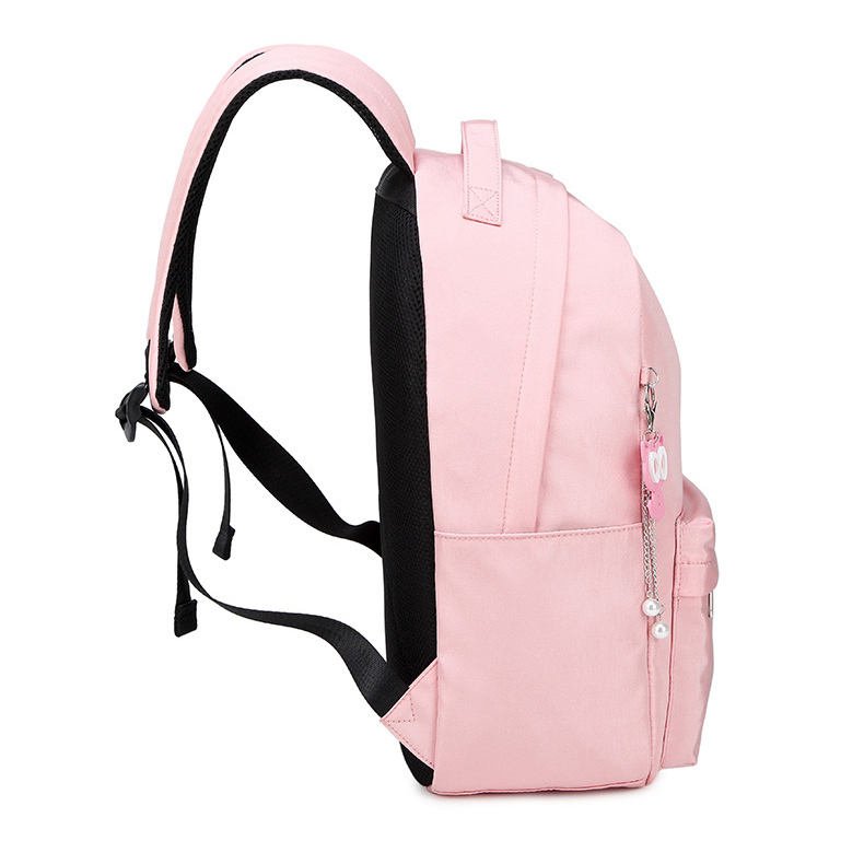 Wholesale Blank High Quality Back to School Student Leisure Backpack Bookbags Pink School Bags Backpacks For Girls