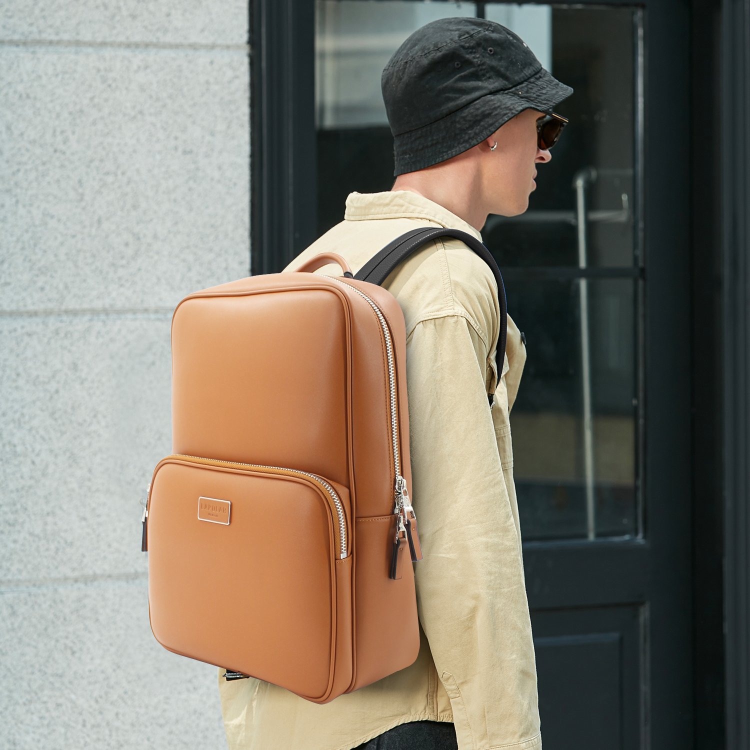 LAPOLAR 15.6 inch Laptop Backpack Purse for Men&Women College Casual Backpack Travel Bag