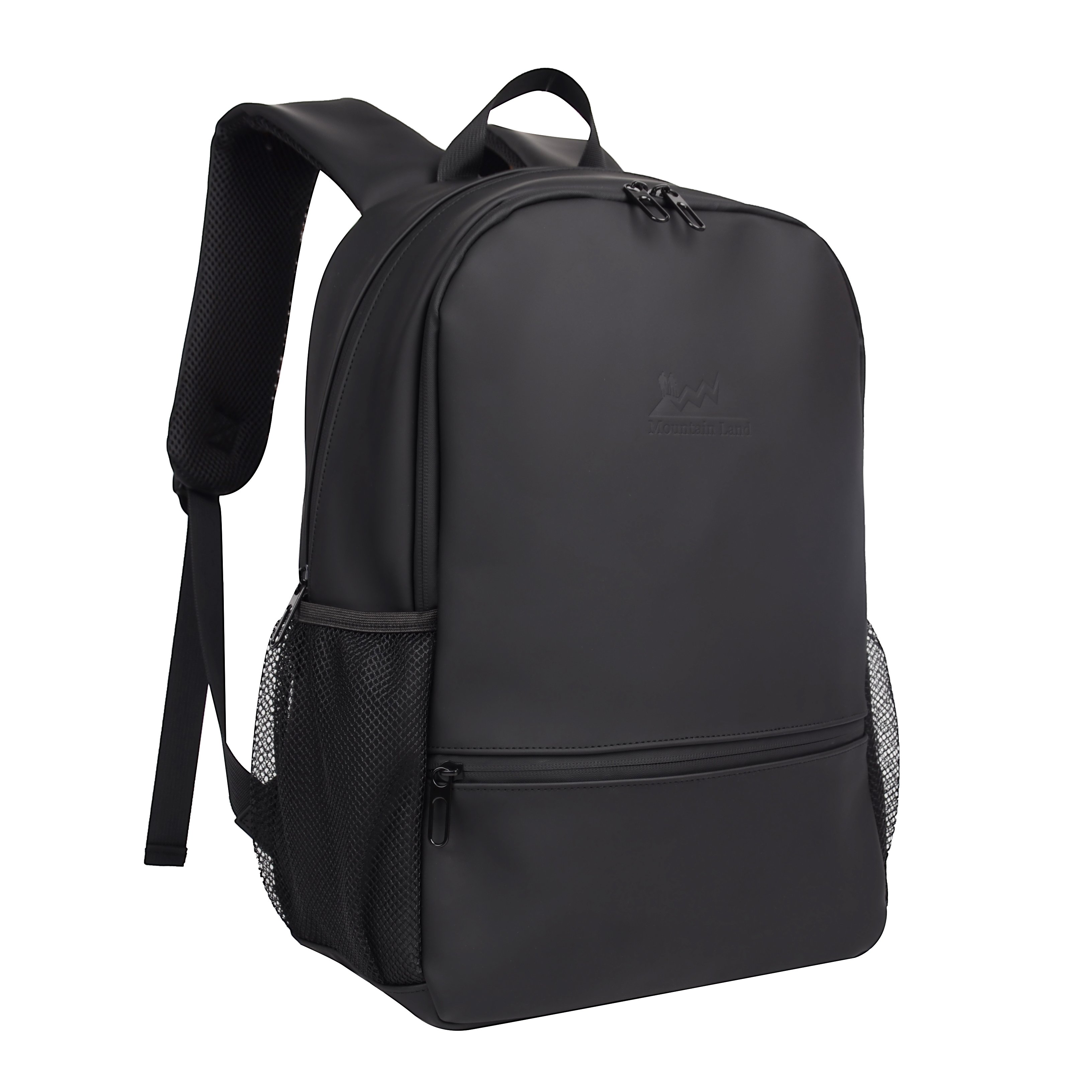 Custom New Designer Men Durable Waterproof Pu Leather School Bag Business Casual Students Laptop Backpack