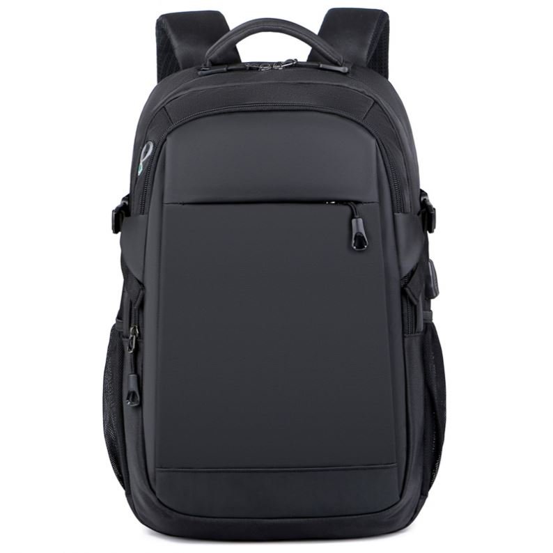 Factory 15.6 Inch Custom Logo Waterproof Oxford Pu Material Business Men Day Pack Bag Travel Laptop Backpack