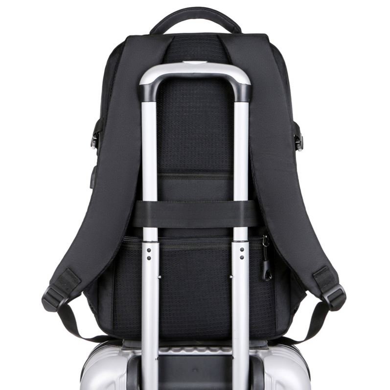 Factory 15.6 Inch Custom Logo Waterproof Oxford Pu Material Business Men Day Pack Bag Travel Laptop Backpack
