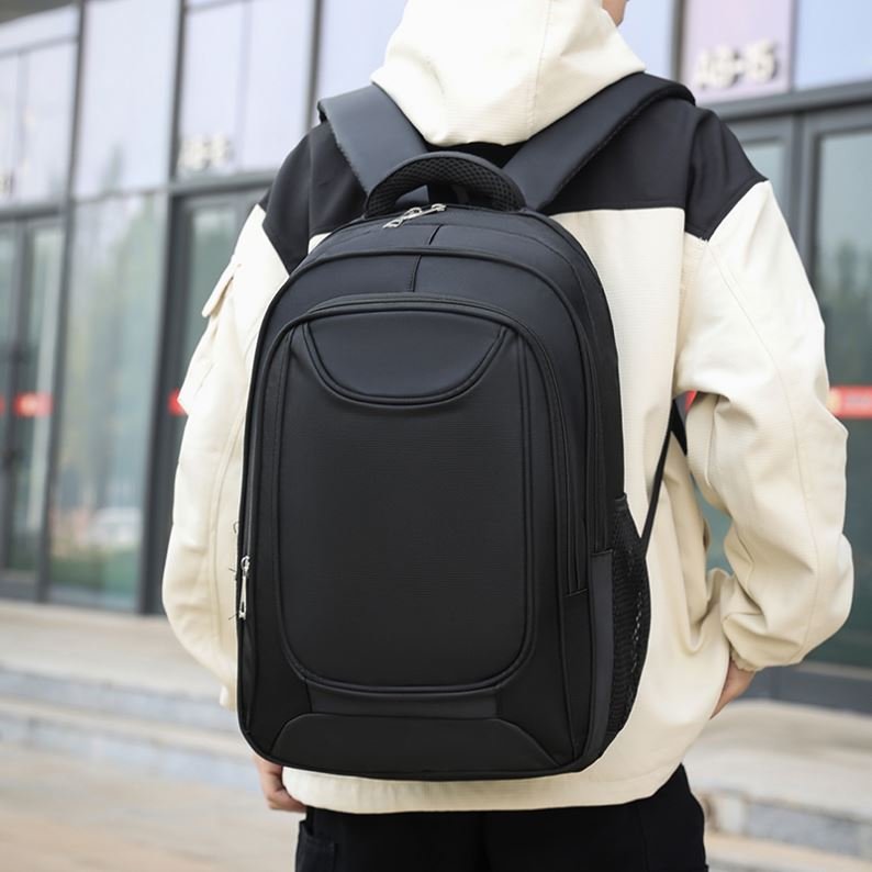 Custom Logo Large Capacity Durable Portable Men Business Casual Travel School Bag Oxford Laptop Backpack with Compartments
