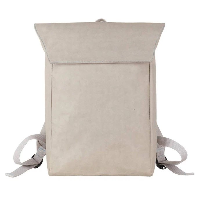 Grey Washable Kraft Paper Durable Backpack Fashion Casual Backpack High Quality Water-resistant Backpack With Shoulder Straps