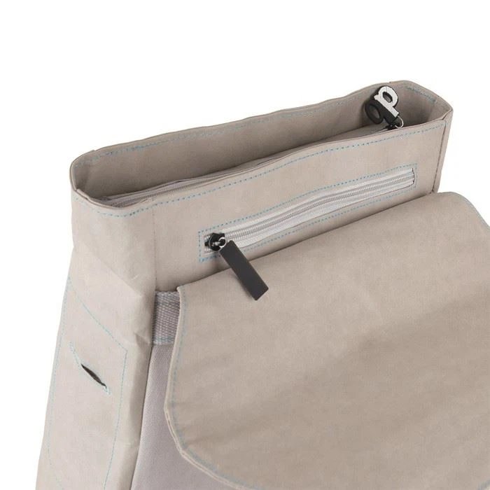 Grey Washable Kraft Paper Durable Backpack Fashion Casual Backpack High Quality Water-resistant Backpack With Shoulder Straps