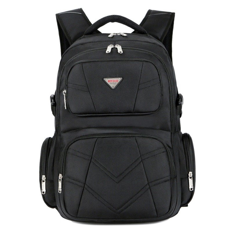 Men's Unisex Waterproof Laptop Backpack with USB Zipper Closure Anti-Theft Features Polyester Lining for Travel Student Use