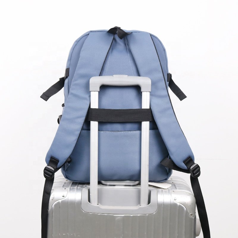CHANGRONG Custom Lightweight Blue Backpack Travel Laptop Backpack for Sports