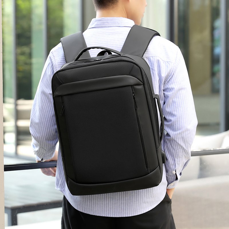 Chinese Factory 15.6 Leather Bags Thin Camera With School 17.5 Design Man Bag Laptop Backpack