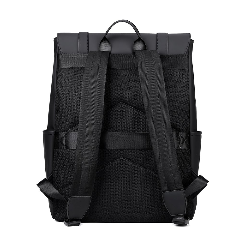 15.6 Inch Custom Logo Waterproof PU Business Men cartable scolaire compression backpack Travel Laptop Backpack