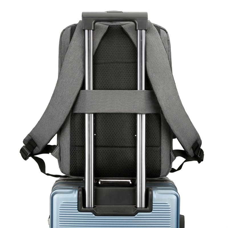 Custom Logo Leisure & Business Waterproof Laptop Backpack for Men Smart USB Charging Port for Students School Work Environment