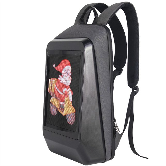 2022 New Trend Soft Smart Urban Waterproof Led Screen Backpack For Laptop LED display backpack