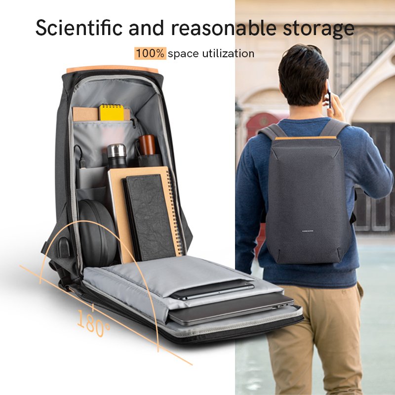 Anti theft travel laptop backpack with laptop sleeve travel backpack waterproof