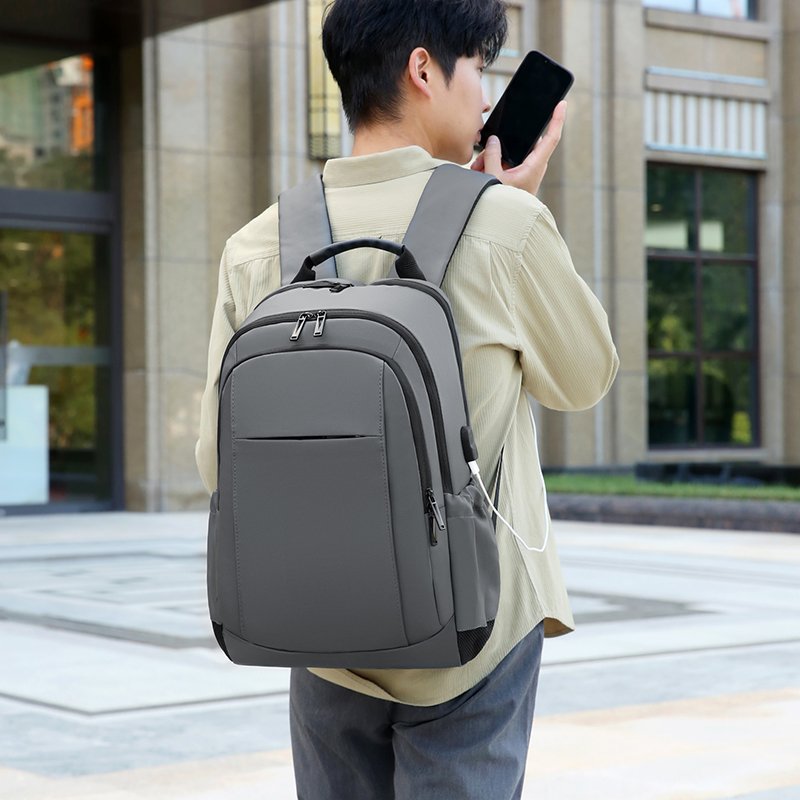 Custom business waterproof PU travel laptop backpack men anti-theft unisex Large Capacity school bags backpack with USB