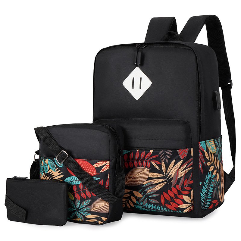2023 Hot Sale High Quality Hot Sale Simple Vintage College Bags 3-in -1 Large Capacity Travel Backpack Neutral Custom Backpack