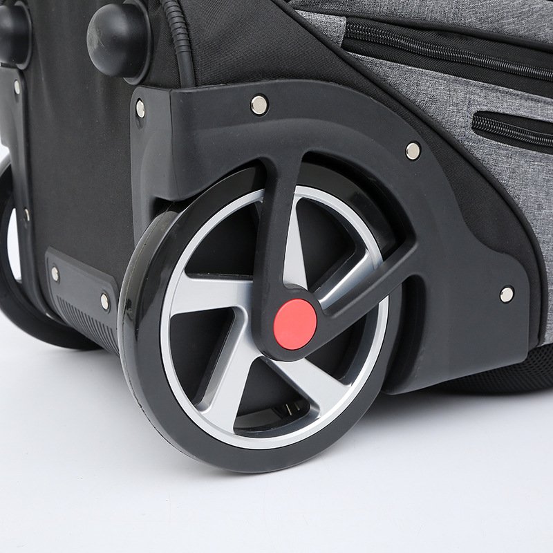 New Custom RPET Carry on Backpack with Laptop Compartment Rolling Waterproof Backpack with Wheels for Business