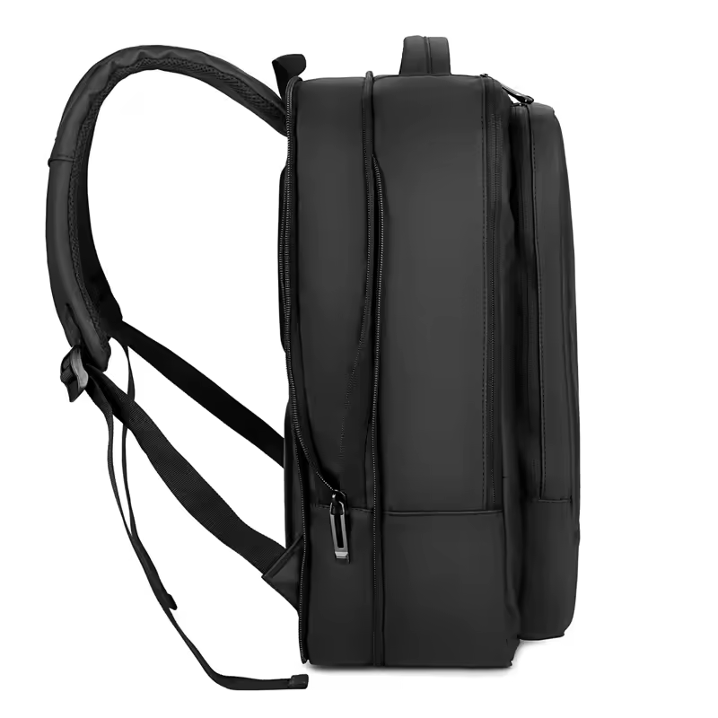 High Quality Expandable Business Travel USB Trip Custom Logo Oxford Polyester Fabric Laptop Backpack For sale