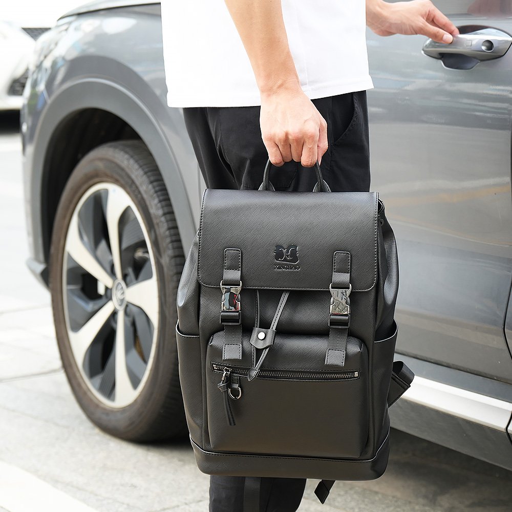 Luxury Brand Custom Business Backpack Back Waterproof Leather School Mochilas Teenager Laptop Backpacks Bag for Men