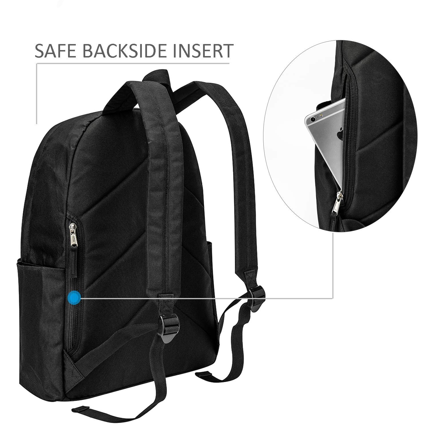 Wholesale Simple 14 inch Laptop Student School Back packs Sublimation Blank Backpack School Bags