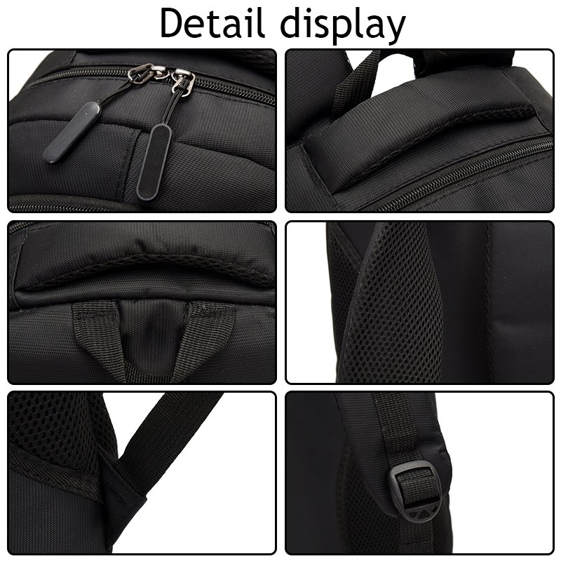 Custom Durable Casual Lightweight Computer Waterproof Mochilas Rucksack 16 Inch Bag Black Smart Laptop Backpack For Men