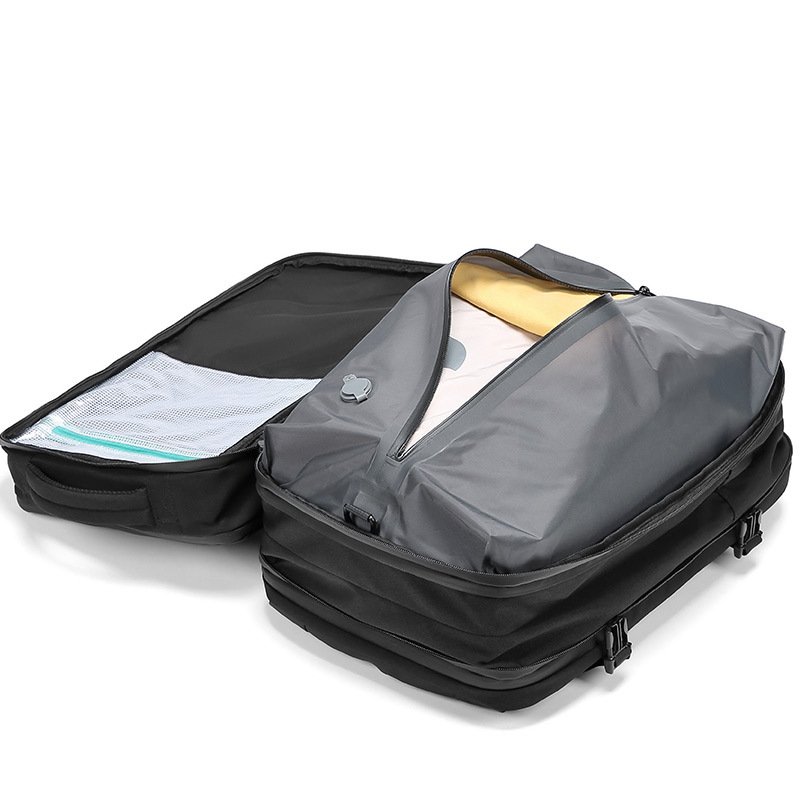 Large Capacity Fashion Vacuum Bag Dry and Wet Separation Bag Waterproof Luggage Travel Bags with USB Laptop Backpack