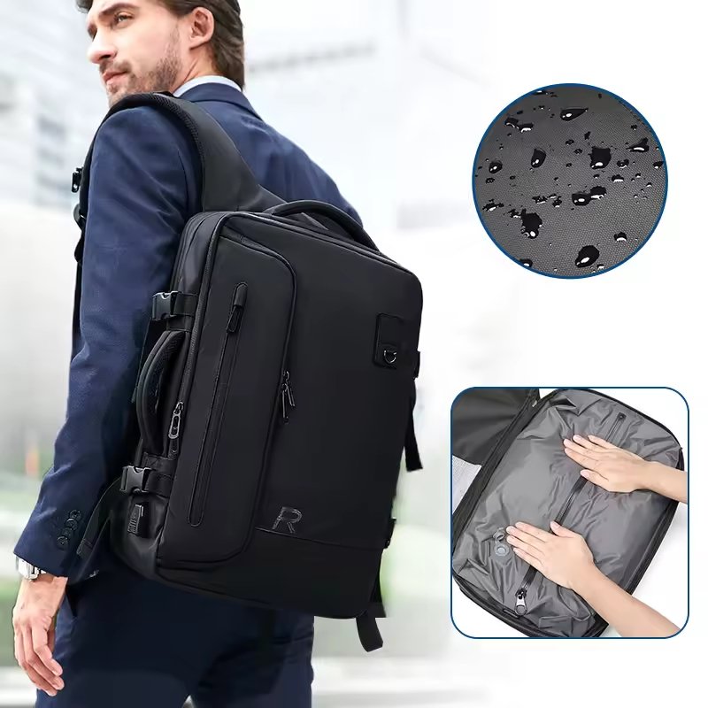 Large Capacity Fashion Vacuum Bag Dry and Wet Separation Bag Waterproof Luggage Travel Bags with USB Laptop Backpack
