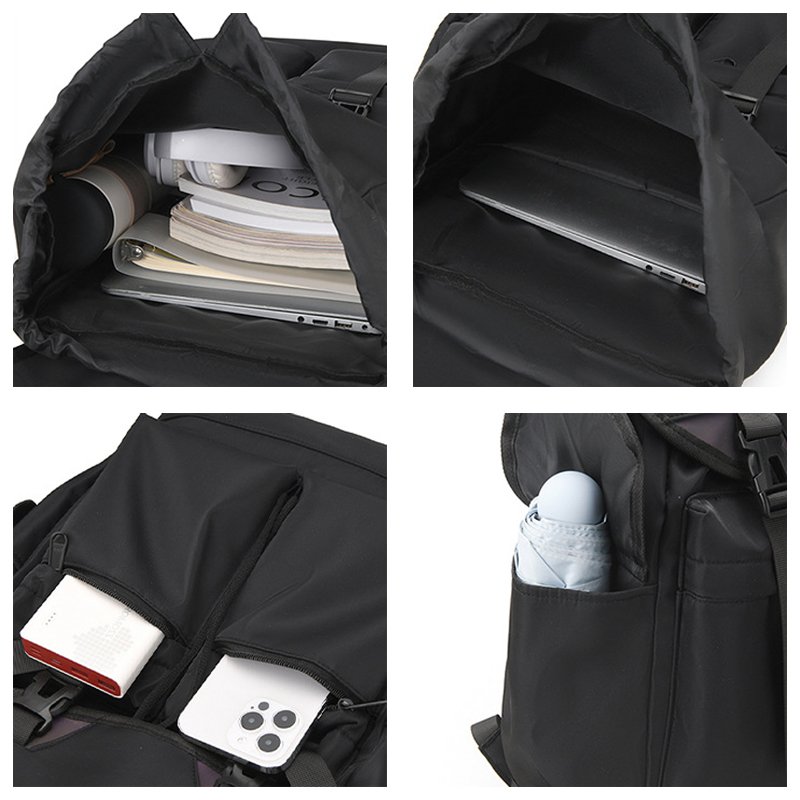 Custom Large Capacity Travel Backpack with Logo Wholesale Outdoor Leisure Fashion Nylon Computer Backpack