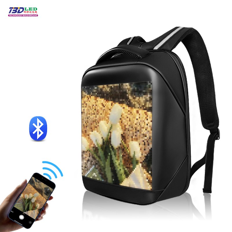 LED Display Screen Backpack Business Travel Laptop Bag Smart Wireless App Control Multi-function School Bags For Women Men
