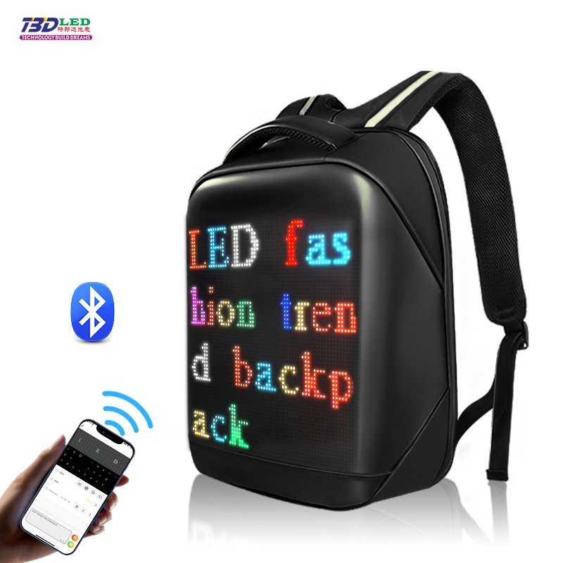 LED Display Screen Backpack Business Travel Laptop Bag Smart Wireless App Control Multi-function School Bags For Women Men