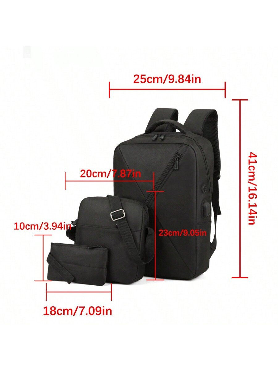 2024 New Men's bag USB Backpack Business Leisure Anti-theft Laptop 2024 Backpack Travel laptop Backpack