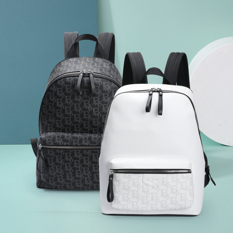 New arrival top grain leather backpack custom printing logo leather travel backpack wholesale design unisex business bag