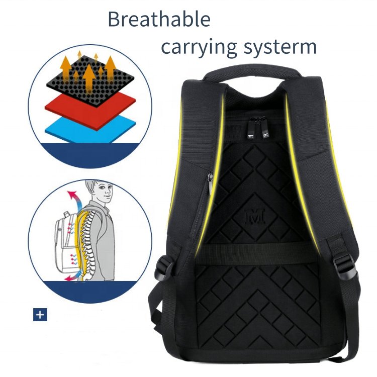 new custom fashion men usb backpack with charger business laptop travelling waterproof anti theft bag laptop backpack