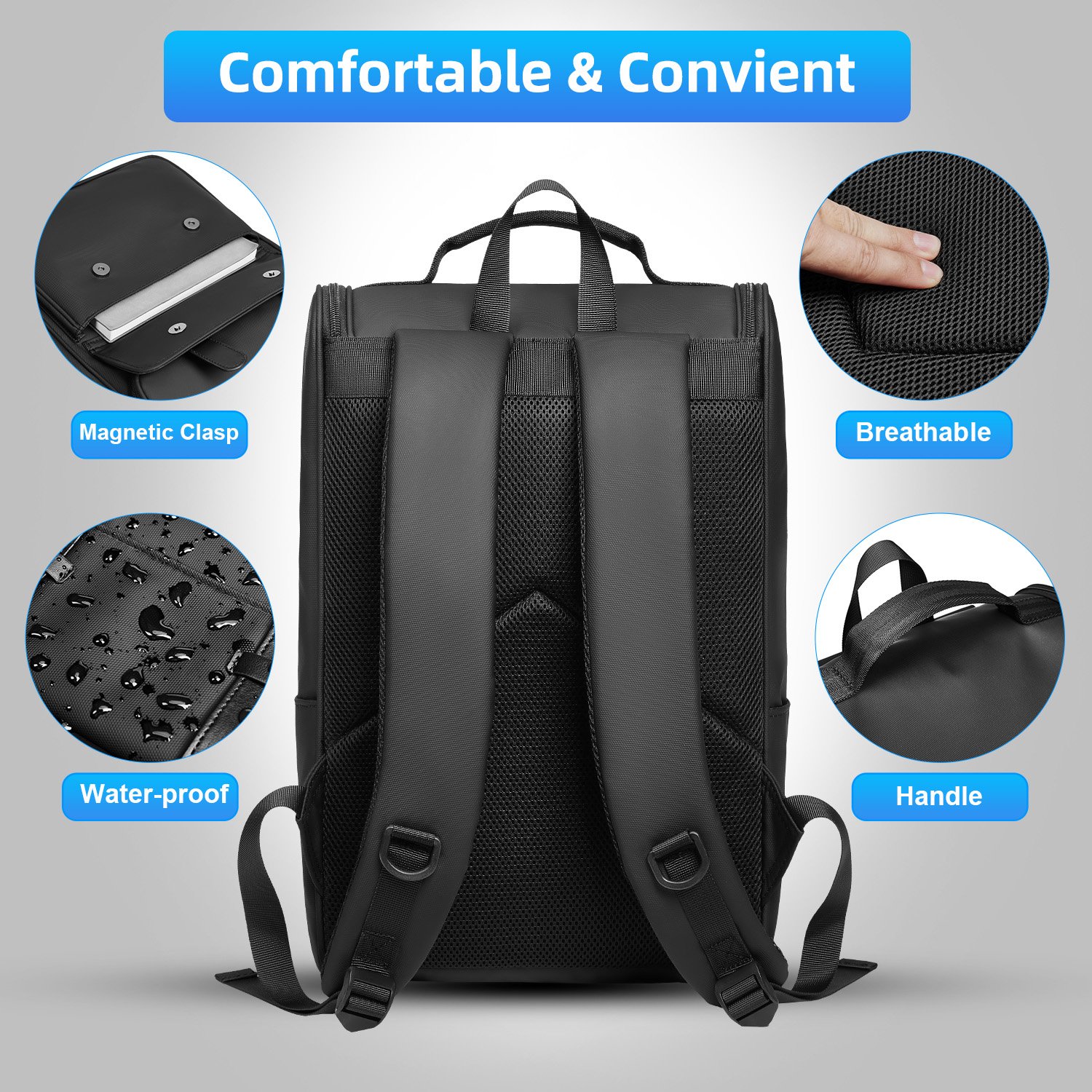 Laptop Backpacks computer bag water repellent light weight travel backpack bag for men thin business backpack
