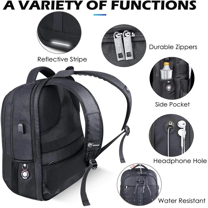 New product Anti-theft Laptop rucksack Outdoor 15.6 Inches High-Capacity School Bag Laptop Backpack With Usb Charger