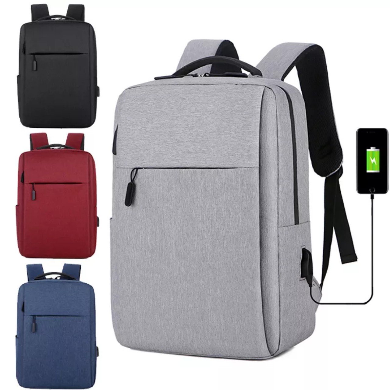 Fashion Laptop Backpack USB Charger Anti Theft Smart Waterproof Feature Large Capacity Multifunction Backpack Bag