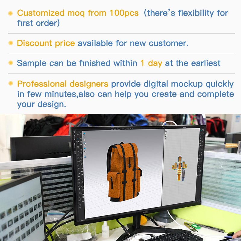 Customizable Retro Vintage Laptop Backpack for Men Strap Carrying Notebook Interlayer for Hiking School Work